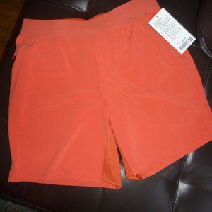 LULULEMON MEN'S THE SHORT 7" *LINERLESS BRICK SZ L